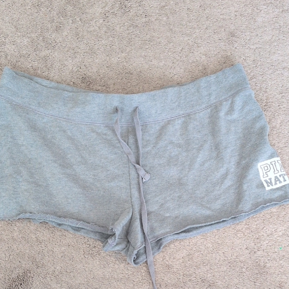 PINK Victoria's Secret Light Gray Athletic Shorts
